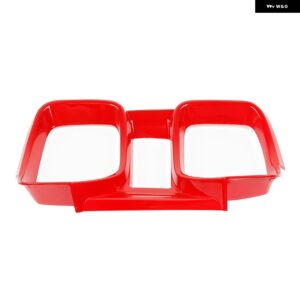 シボレー カマロ 2010-15 インテリアダッシュボードパネル 装飾 フレームカバー アクセサリー カスタムパーツ アクセサリー 交換用部品 互 - red