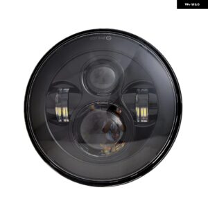 スズキ 7インチ LED 灯台ヘッドライト HI/LOW ヘッドランプ VW ポロ 2023 自動灯台 LADA 4X4 ラングラー JK サムラ - 1pcs Black2