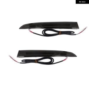 シボレー LED バンパー リフレクターライト 2016 以降 GEN6 カマロ キャデラック ATS XT5 テール/ブレーキリアフォグランプ - Smoked lens