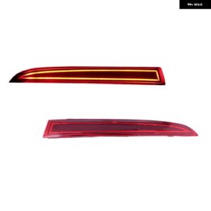 シボレー LED バンパー リフレクターライト 2016 以降 GEN6 カマロ キャデラック ATS XT5 テール/ブレーキリアフォグランプ - Red Lens