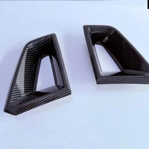 シボレー コロラド 2024 2025 カーアクセサリー ABS クロームミドルグリルエアアウトレット 装飾 トリム モールディングガーニッシュ - Carbon fiber style