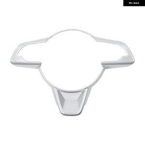スズキ インテリアモールディングステアリングホイール 装飾 カバー アクセサリー ジムニー 2019-23 アップ カスタムパーツ アクセサリー - Silver
