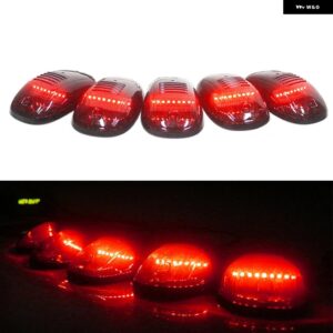シボレー 5個 キャブルーフクリアランスマーカー ランプ フルストリップ LED ライト ダッジ フォード GMC ースーパーデューティー トラッ - Red