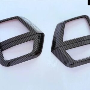 シボレー コロラド 2024 2025 カーアクセサリー ABS クロームフロントフォグライト ランプ カバー トリム モールディングベゼルガーニ - Carbon fiber style