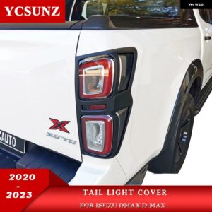 ABS テールライト カバー いすゞ DMAX D-MAX 2020-23 V-クロス AT35 サフィールダブルキャビンカーアクセサリー カスタムパーツ アクセサリ - Carbon Fiber