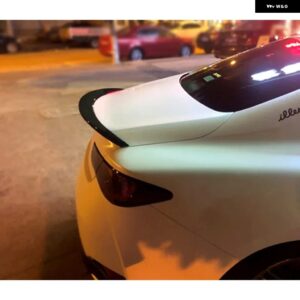 トランクスポイラー インフィニティ Q60 Q60S 2017-2020 ABS プラスチックカーアクセサリーリアテールウイング カスタムパーツ アクセサリ - Gloss Black