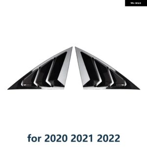 クォーターサイドウィンドウ ルーバー AEOLUS A30 スクープカバー ベントスポイラー 2020-2024 装飾アクセサリー カスタムパーツ アクセサ - 20-22 Glossy Black