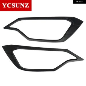 ブラックヘッドライト カバー いすゞ DMAX D-MAX 2023 2024 ダブルキャビンカーアクセサリー カスタムパーツ アクセサリー 交換用部品 互換 - black