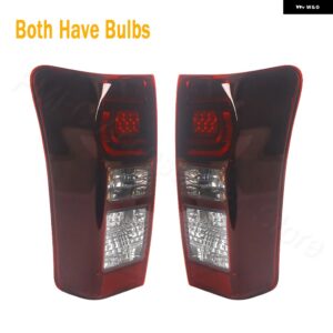 LED リアテールライト ブレーキ ランプ テールランプ アセンブリワイヤーハーネス電球交換付きいすゞ DMAX D-MAX UTE 2017 2018 2019 カス - 1 Left and 1 Right