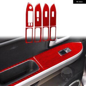 スズキ グランドビターラ 2006-13 アクセサリーカーボンカーインテリア リフティングパネル トリム ステッカー カスタムパーツ アクセサリ - red