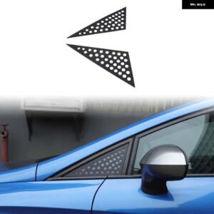 セアトレオン MK2 2008-2012 ハニカムスタイル車フロントリアウィンドウ 三角プレートトリム 合金プロテクターカバー アクセサリー カスタ - Front 2pcs