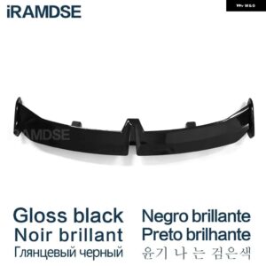 光沢ブラックスポイラー SKODA RAPID OCTAVIA テールフィン タイプ W ABS リアウイング アクセサリー カスタムパーツ アクセサリー 交換用 - Glossy Black