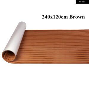 600-3000MM EVA フォームボートフローリングチークフォームデッキボート EVA フォームシート海洋フローリングチークボートヨットフロアカー - 240X120CM Brown