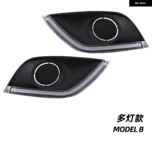 1セット LED デイタイム ランニングライト SOURCE DRL フォグランプ ウインカー付き アルメラ ラティオ サニーバーサ 2014-18 カスタムパー