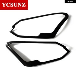 ABS ヘッドライト カバー アクセサリーいすゞ MU-X MUX 2018 2019 2020 車 外装 部品 カスタムパーツ アクセサリー 交換用部品 互換品 - black