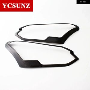 ABS ヘッドライト カバー アクセサリーいすゞ MU-X MUX 2018 2019 2020 車 外装 部品 カスタムパーツ アクセサリー 交換用部品 互換品 - CARBON