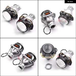 3インチ バイキセノンレンズ H4 ヘッドライト ハニカム HELLA 3R D2S D2H エッチングプロジェクターランプ RGB デビルアイライト カスタム - HD Lens