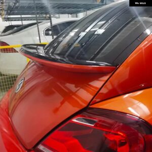 スポイラー VW ビートル 2013 2018 リアウイングアクセサリー白テールフィン カスタムパーツ アクセサリー 交換用部品 互換品 - Tangerine - Black