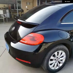 スポイラー VW ビートル 2013 2018 リアウイングアクセサリー白テールフィン カスタムパーツ アクセサリー 交換用部品 互換品 - Glossy Black