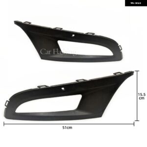 1セット VW ポロ 6R ヴェント ハッチバック 2009-13-2015 フォグランプ カバー フォグライト フレームフォグランプ MK5 6R/6C カスタムパー - Only cover
