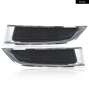 フォグライト カバー GMC アカディア 2013-2016 2017 フロントバンパー ヘッドライト 装飾フレームベゼルカバー グリル カーアクセサリー - 1 Pair