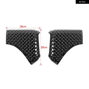スズキ フロントリアフェンダーサイドテールゲートアングルラップ装飾カバー ジムニー 2019-24 アップ カスタムパーツ アクセサリー 交換用 - front black