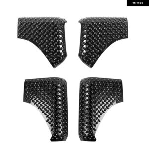 スズキ フロントリアフェンダーサイドテールゲートアングルラップ装飾カバー ジムニー 2019-24 アップ カスタムパーツ アクセサリー 交換用 - a set black