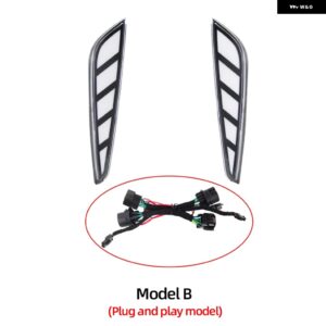 車 LED デイタイム ランニングライト BYD ドルフィンミニ 2024 フォグランプ カバー DRL 流れるウィンカーフロントフォグライト カスタムパ