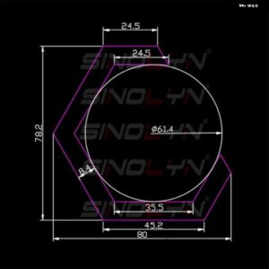 六角 RGB エンジェルアイアプリ LED ハローライト リングヘッドライト プロジェクターライト チューニングマルチカラーカーアクセサリー自動 - 80mm x 2pcs