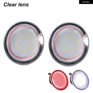 2-IN-1 LED リアバンパー リフレクターライト 1998-2005 VW ビートル レッドリアフォグドライビングホワイトリバースライト 機能 カスタム - Clear Lens