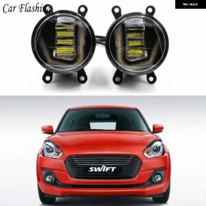 スズキ 3-IN-1 機能 オート LED スイフト 2005 - 2017 2018 DRL デイタイム ランニングライト カープロジェクターフ - 2 Functions