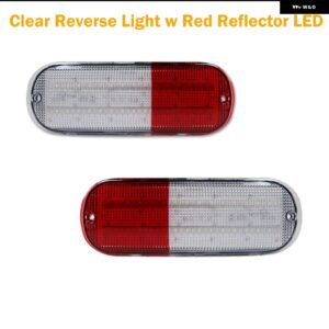 LED バンパー リフレクターライト クライスラー PT クルーザー フルレッド LED テールライト /ブレーキ リアフォグライト 白色リバースライ - Clear Red lens