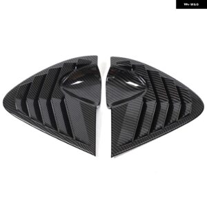 SEAT LEON 2008-2012 車リア三角ブラインド装飾カバー ステッカー ABS オートアクセサリー 2個 カスタムパーツ アクセサリー 交換用部品 互 - Carbon fiber pattern