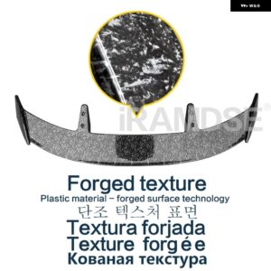ブラックスポイラー BYD ATTO 3 元プラスカーボン柄 タイプ TE リアトランク フロントガラス ルーフウイングアクセサリー カスタムパーツ - Forged texture