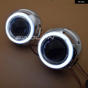 3.0インチ バイキセノンレンズエンジェルアイ H7 H4 ヘッドライト H1 HID プロジェクターレンズカーライト スタイリングカーアクセサリーチ - Only White