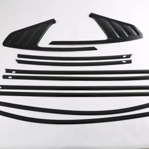 BYD ハン EV DM 2022 2023 カーアクセサリーピアノブラックボディスタイリングスティックウィンドウ ガーニッシュストリップトリム カスタ - For 550KM version