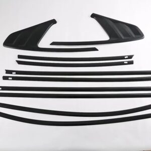 BYD ハン EV DM 2022 2023 カーアクセサリーピアノブラックボディスタイリングスティックウィンドウ ガーニッシュストリップトリム カスタ - For 605KM version