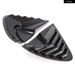 セアト レオン MK2 2008-2012 ABS カーボンリアウィンドウ トライアングル 外装 シャッターディフレクター装飾 ACCESSRORIES カスタムパー - carbon fiber