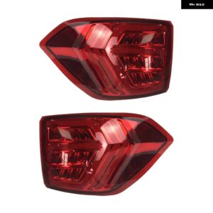 2個 LED テールライト ECOSPORT 2013-2020 テールライト フォグランプ リアランプ DRL + ブレーキ + パーク + 信号電球装飾ランプ カスタム - Pair L and R