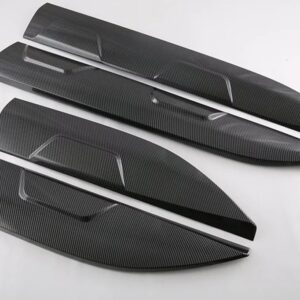 BYD ATTO 3 元プラス 2022 2023 カーアクセサリー ABS カーボンスタイルサイドドアボディモールドモールドトリム カスタムパーツ アクセサ - Carbon fiber style
