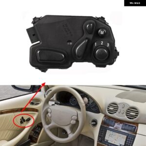 フロント右左シート調整コントロールスイッチメルセデス W209 CLK500 CLK550 CLK320 CLK350 2003-2009 2098202610 2098202510 カスタムパー - 1pcs left L