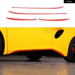 ロータス EMIRA 2021-23 車体ウエストサイドステッカー ドア防水 デカール車体ドアアクセサリー装飾 カスタムパーツ アクセサリー 交換用部 - red