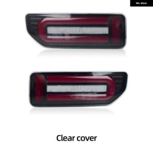 スズキ LED テールランプ ジムニー 2019-24 テールライト リアランプ パーキングブレーキ ライト フローウインカー カスタムパーツ ア - Clear cover