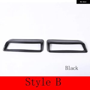 キャデラック エスカレード 2021-2024 ABS カーボン中央制御ギアパネル フレームカバー ステッカー インテリア アクセサリー カスタムパー - Style B Black