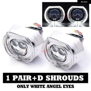 28000LM 3インチ バイ LED プロジェクター H7 LED H4 H1 H11 9005 9006 双曲面レンズヘッドライト エンジェルアイカーアクセサリー カスタ