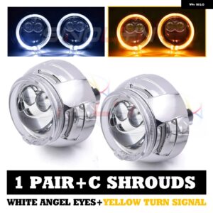 28000LM 3インチ バイ LED プロジェクター H7 LED H4 H1 H11 9005 9006 双曲面レンズヘッドライト エンジェルアイカーアクセサリー カスタ