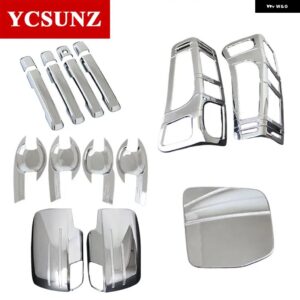 2012-2019 ABS フルキットセット いすゞ DMAX 2012-19 アクセサリーハンドルミラー ライト カバー カスタムパーツ アクセサリー 交換用部品 - Chrome