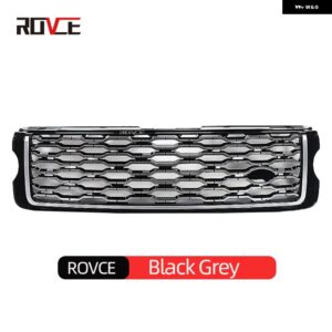 スタイル フロントバンパー アッパー メッシュ グリル LAND ROVER RANGE ROVER VOGUE L405 2013-2017 2018-2022 スタイルにアップグレード - black grey