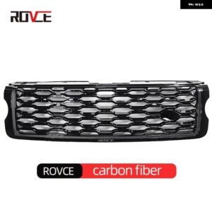 スタイル フロントバンパー アッパー メッシュ グリル LAND ROVER RANGE ROVER VOGUE L405 2013-2017 2018-2022 スタイルにアップグレード - Carbon Fiber