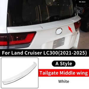 2021-2024 ランドクルーザー 300 スポーツミドルウィング LC300 固定風テール装飾アクセサリーに適用 カスタムパーツ アクセサリー 交換用 - A style white